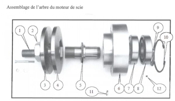 Conjunto de motor de sierra F11-10 - Imagen 3