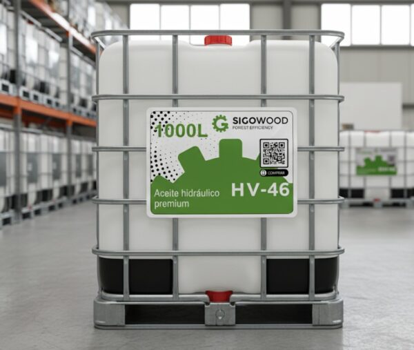 Aceite hidraulico HV-46 de altas prestaciones en tanque de 1000L, Sigaus y porte  incluido