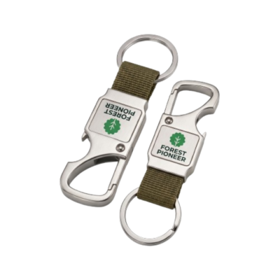 FP "HangOut" Carabiner Keychain - Dark Green